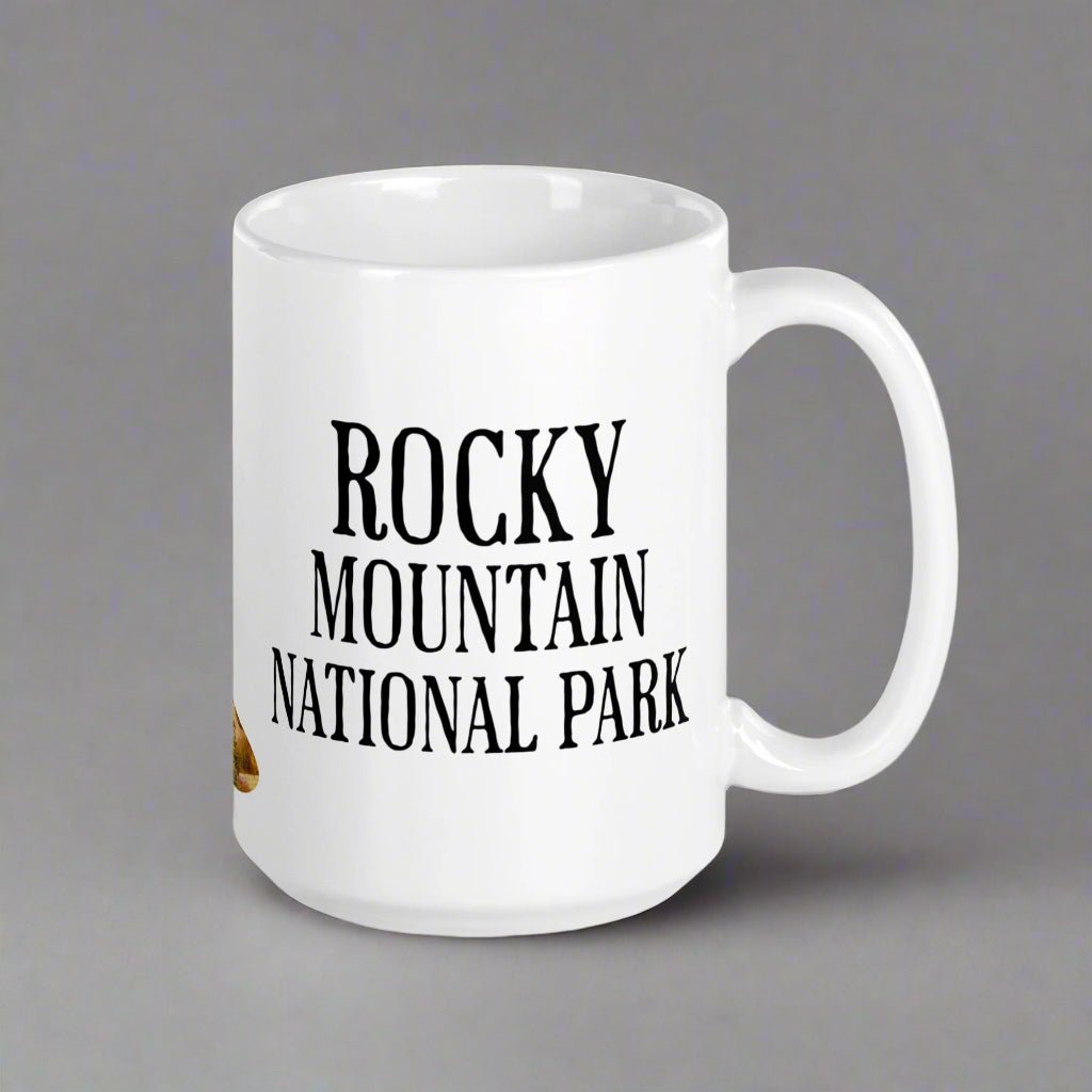 Rocky Mountain Park marmot mug alternate product angle