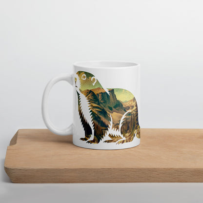 Rocky Mountain Park marmot mug alternate product angle
