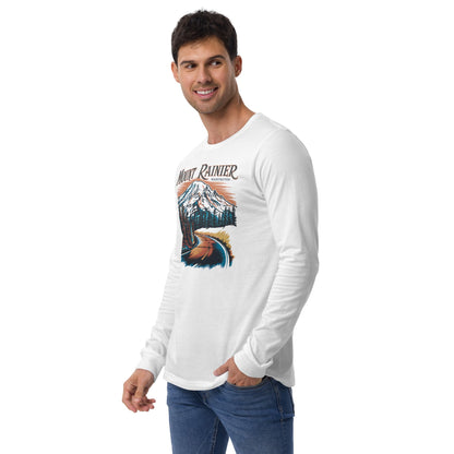 Rolling Through Rainier Long Sleeve Tee - Parks ApparelLong - sleeve