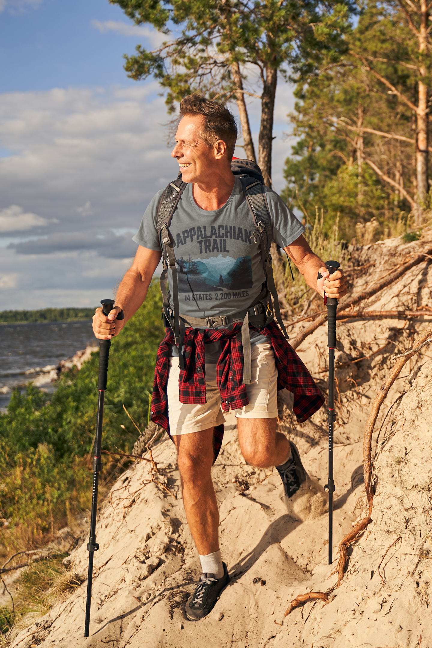 Appalachian Trail 14 States 2200 Miles Unisex T-Shirt T-Shirt Printify