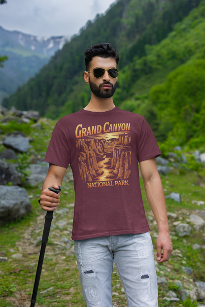 Grand Canyon View Unisex T-Shirt T-Shirt Printify