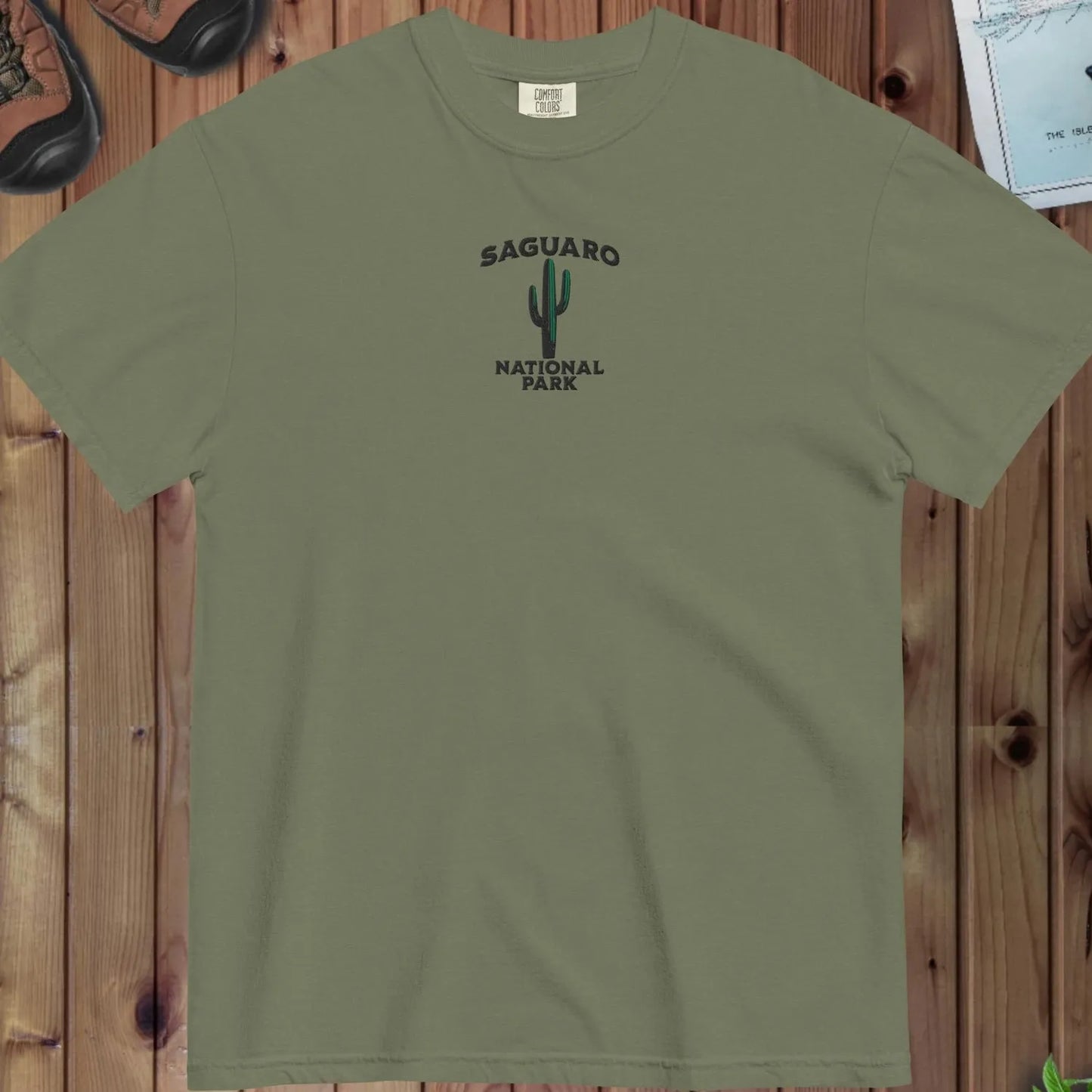 Saguaro National Park premium embroidered t-shirt primary product view