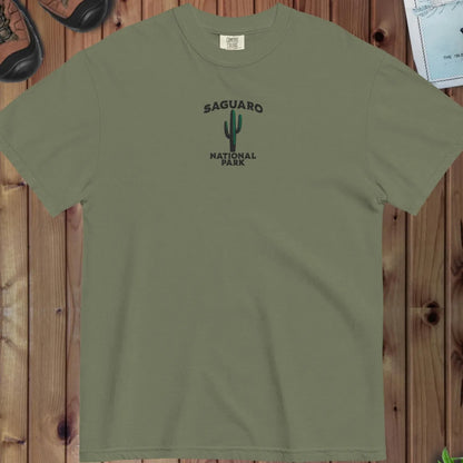 Saguaro National Park premium embroidered t-shirt primary product view