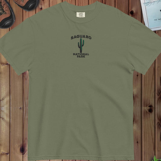 Saguaro National Park premium embroidered t-shirt primary product view