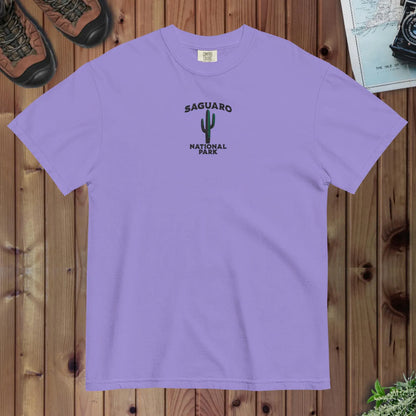 Saguaro National Park premium embroidered t-shirt alternate apparel color or product angle
