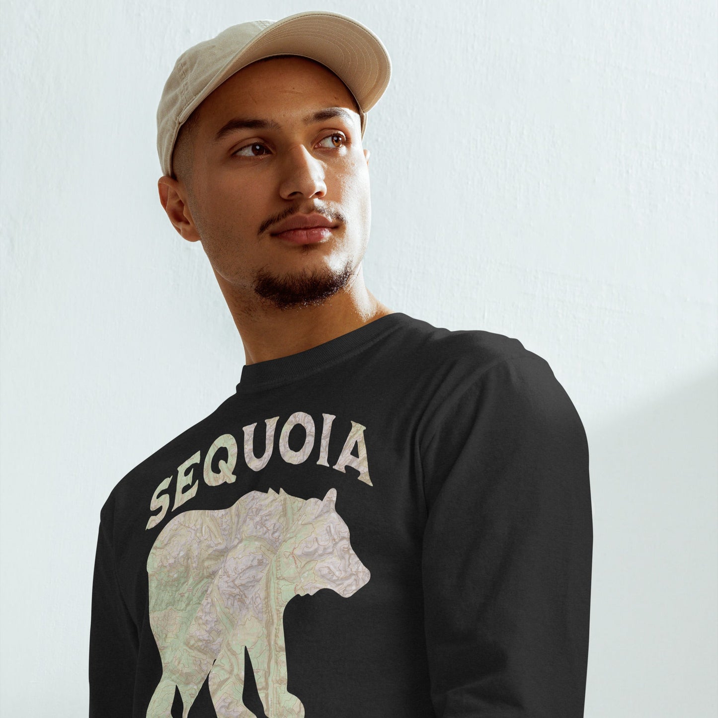 Sequoia Bear heavyweight long sleeve topo t-shirt alternate apparel color or product angle