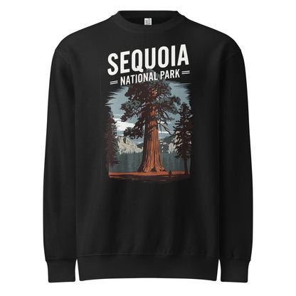 Sequoia crewneck sweatshirt shown in lifestyle or modeled setting