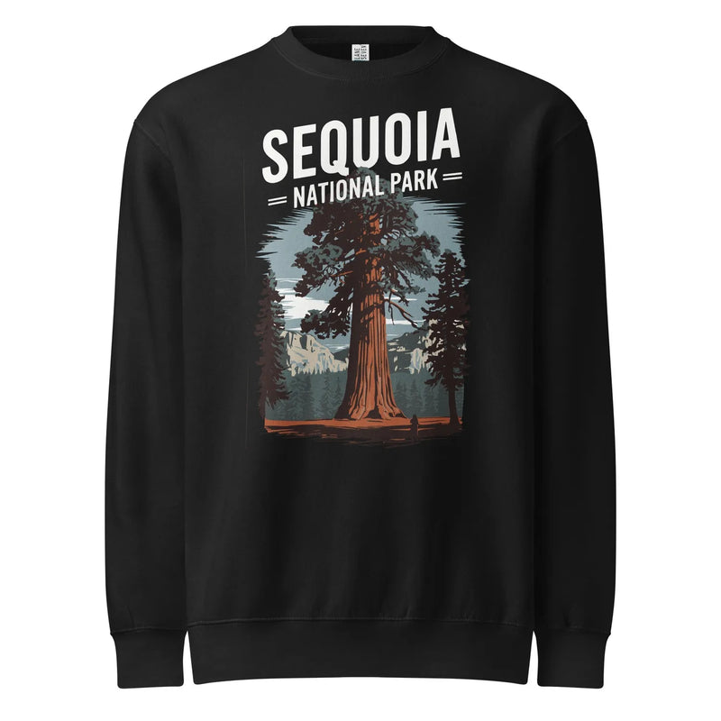 Sequoia crewneck sweatshirt shown in lifestyle or modeled setting