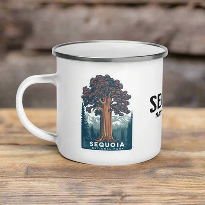 Sequoia National Park durable enamel camp mug shown as primary product image