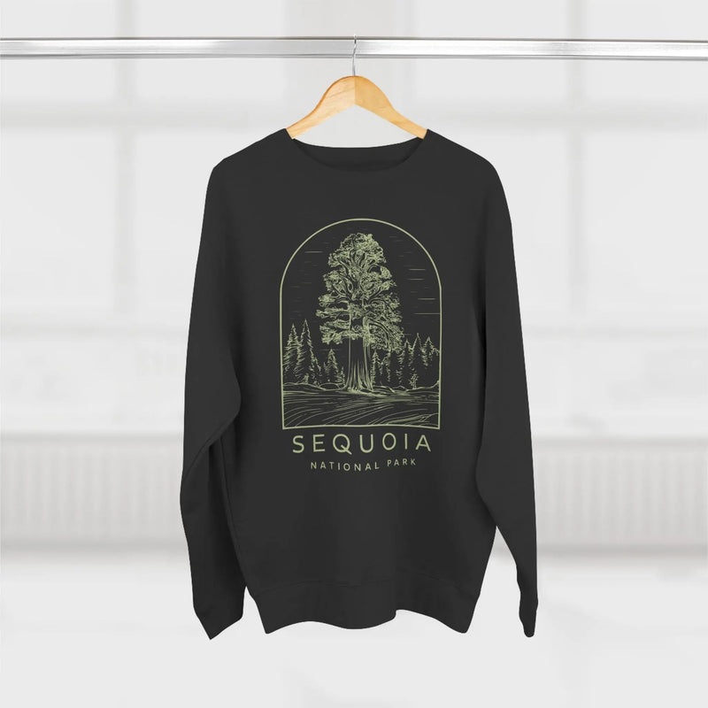 Sequoia National Park crewneck sweatshirt shown in lifestyle or modeled setting