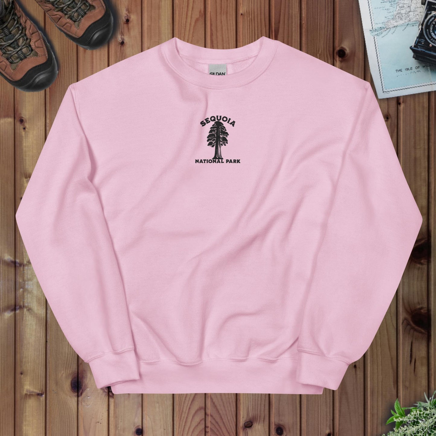 Sequoia National Park embroidered tree sweatshirt alternate apparel color or product angle