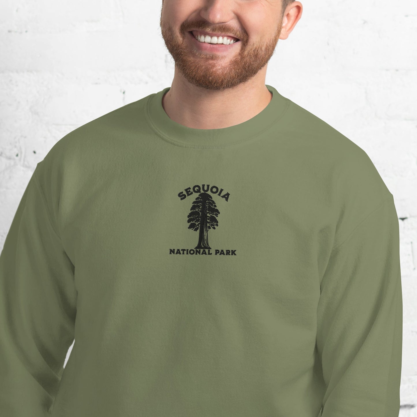 Sequoia National Park embroidered tree sweatshirt detail or alternate product view