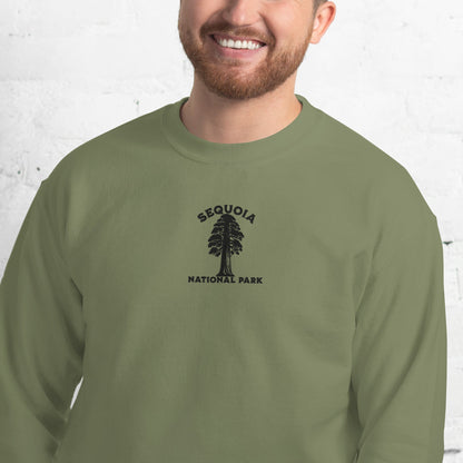 Sequoia National Park embroidered tree sweatshirt detail or alternate product view