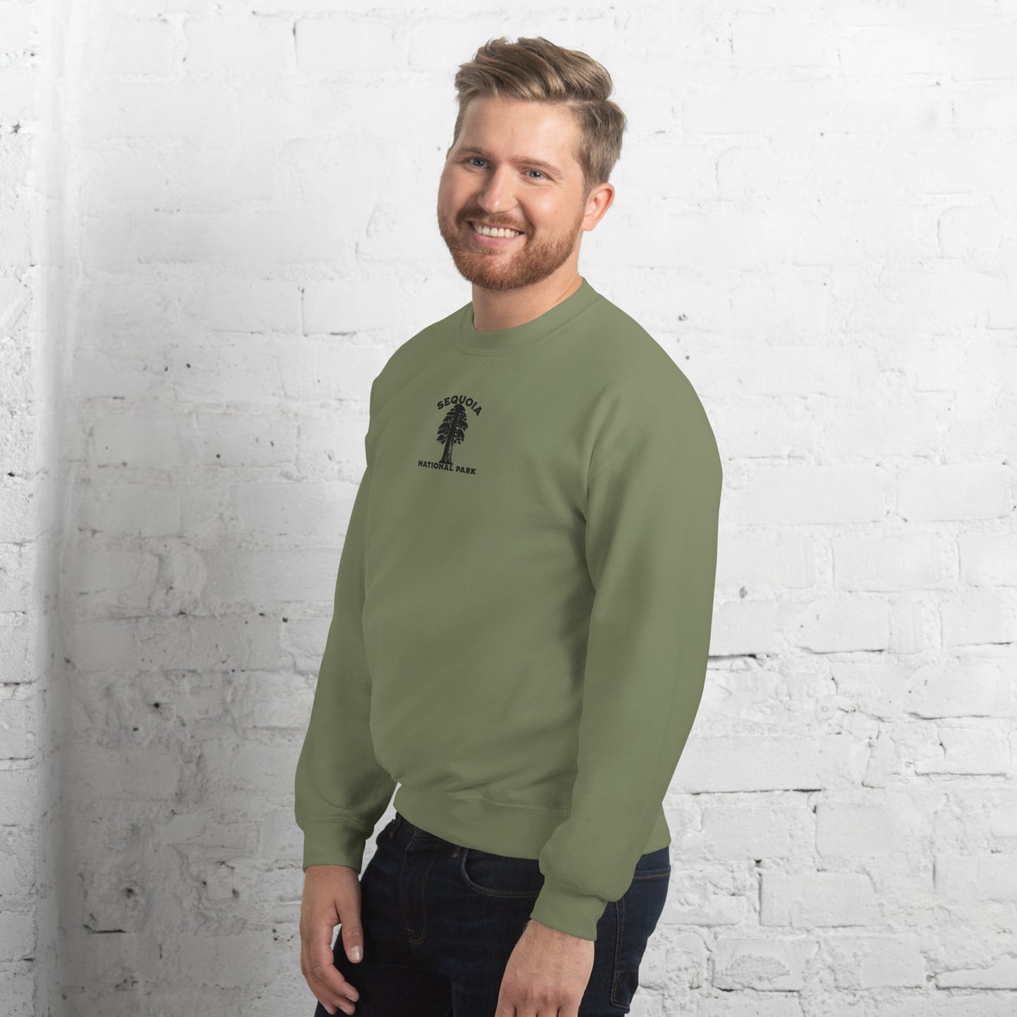 Sequoia National Park embroidered tree sweatshirt detail or alternate product view