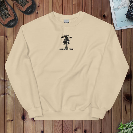 Sequoia National Park embroidered tree sweatshirt primary product view