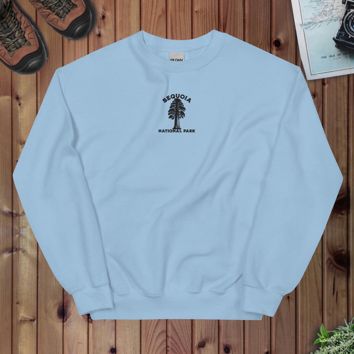 Sequoia National Park embroidered tree sweatshirt alternate apparel color or product angle
