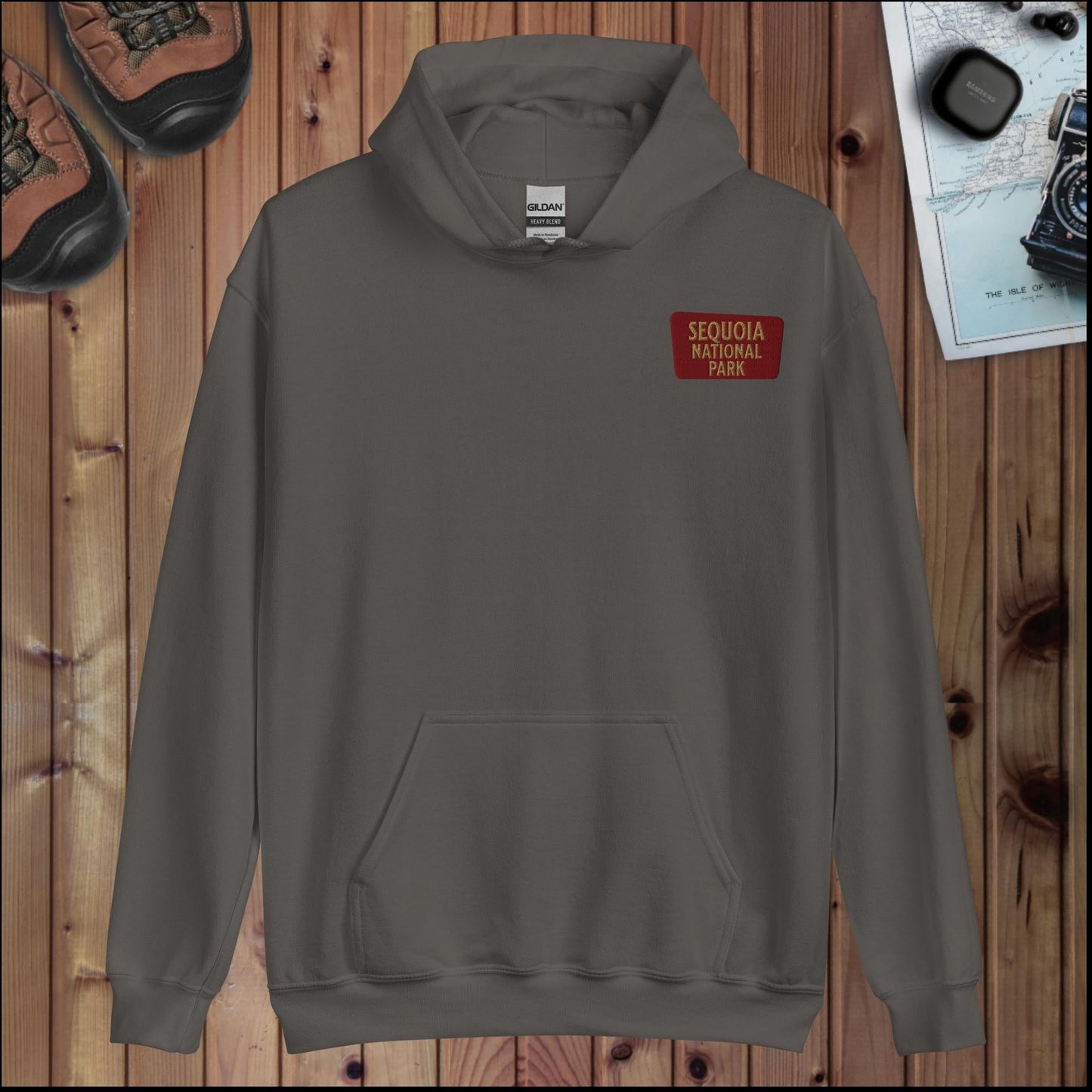 Sequoia National Park hoodie shown in lifestyle or modeled setting