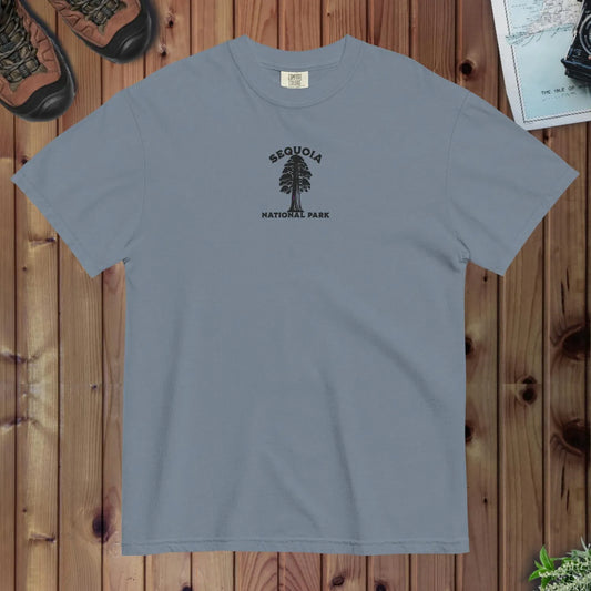 Sequoia National Park premium embroidered t-shirt alternate apparel color or product angle