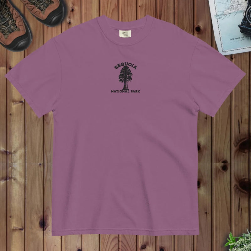 Sequoia National Park premium embroidered t-shirt detail or alternate product view