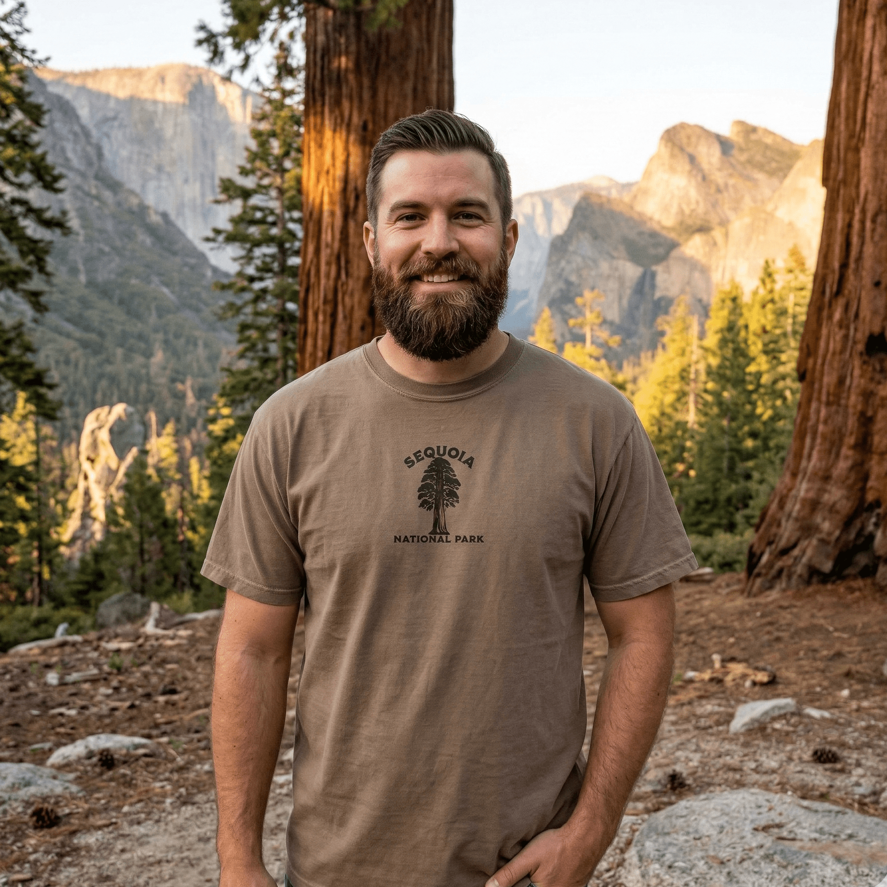 Sequoia National Park Premium Embroidered T-shirt - Parks ApparelT-Shirt