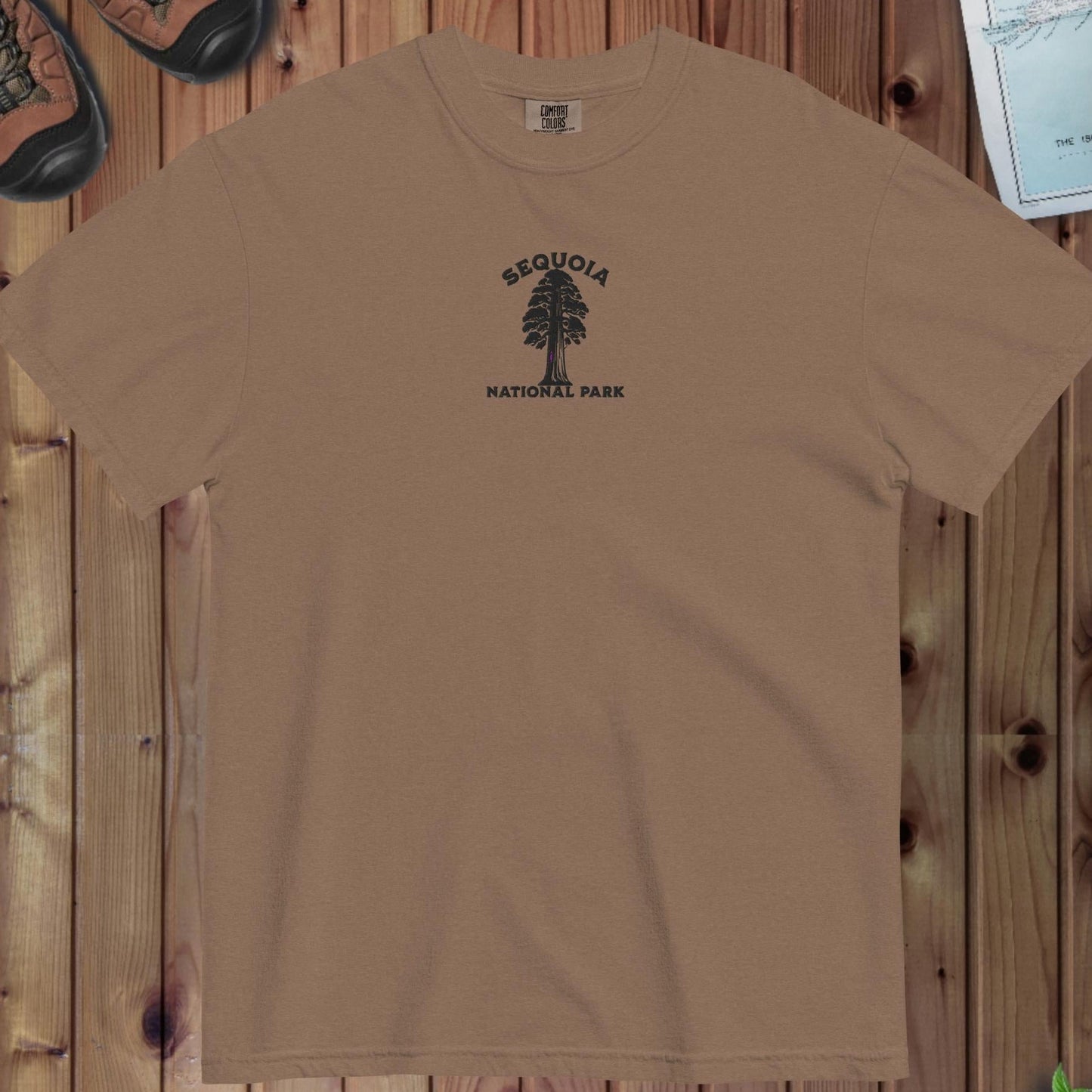 Sequoia National Park Premium Embroidered T-shirt - Parks ApparelT-Shirt