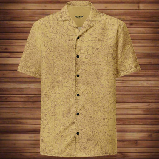 Sequoia National Park Topographic Button Up Unisex Shirt - Parks Apparelbutton shirt