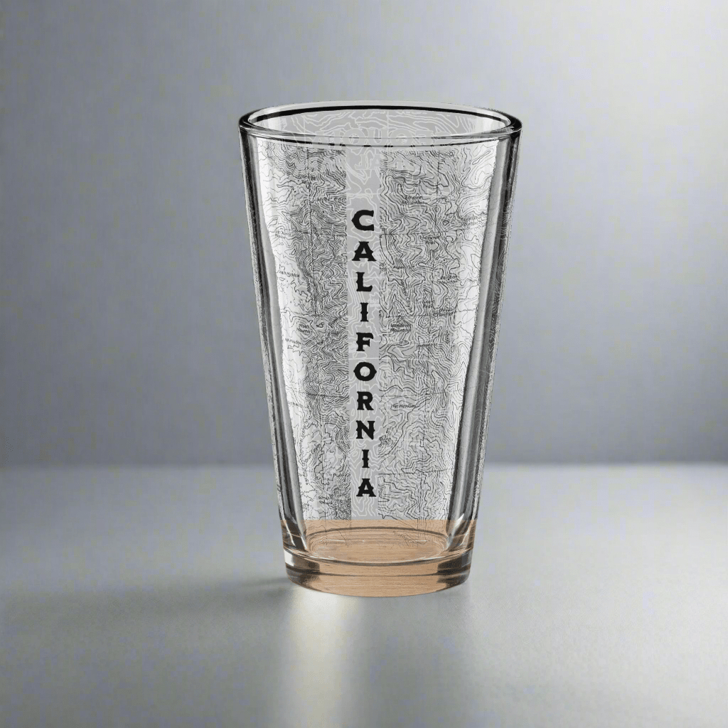 Sequoia National Park topographic pint glass alternate product view