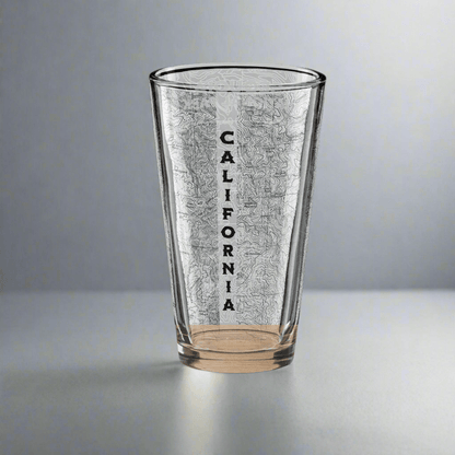 Sequoia National Park topographic pint glass alternate product view