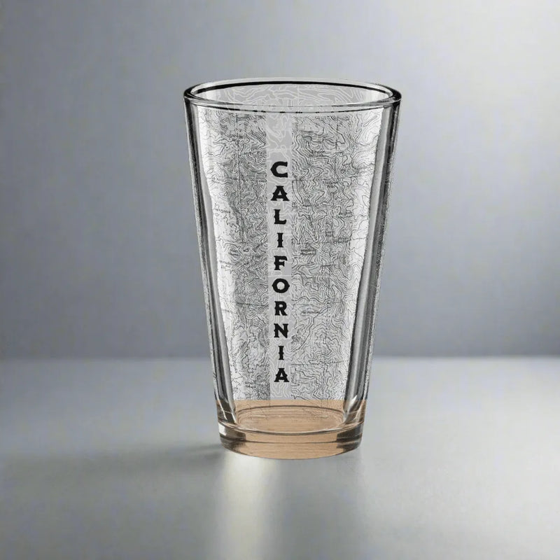 Sequoia National Park topographic pint glass alternate product view