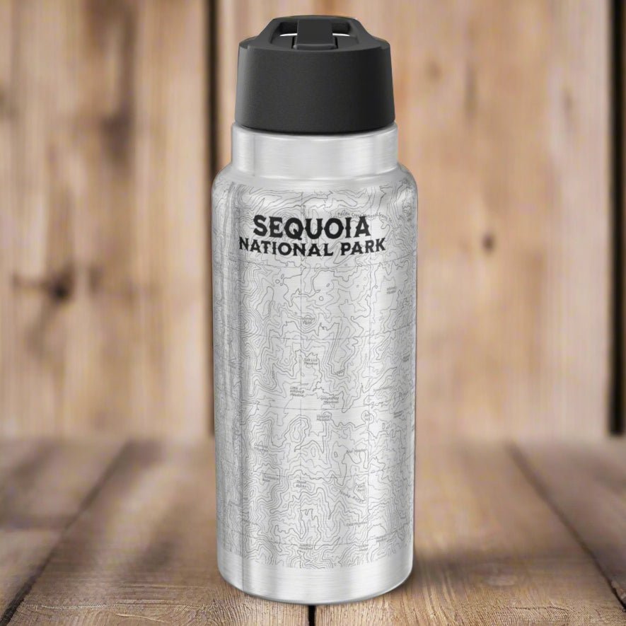 Sequoia Topographic Water Bottle Tumbler - Parks ApparelMug
