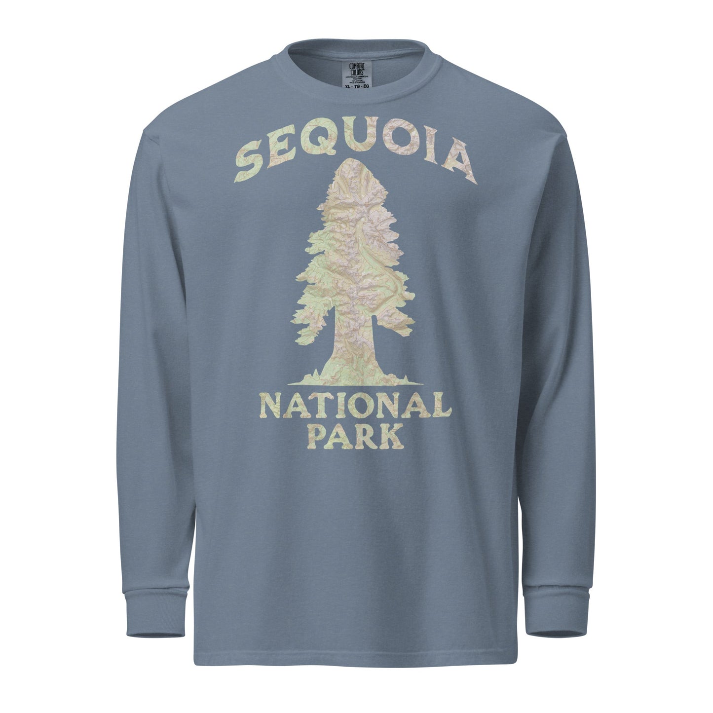 Sequoia Tree Heavyweight Long Sleeve Topo Tee - Parks ApparelLong - sleeve