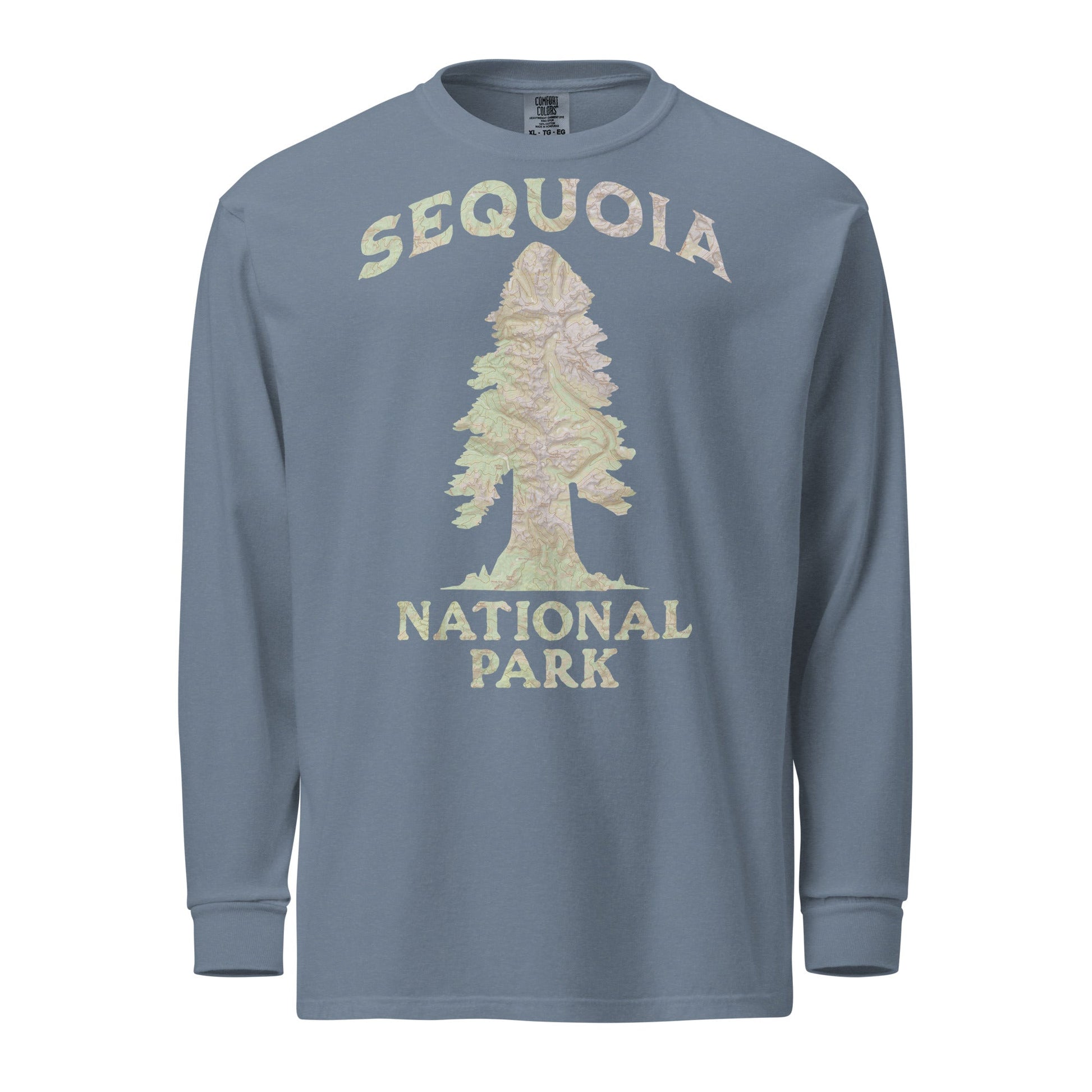 Sequoia Tree Heavyweight Long Sleeve Topo Tee - Parks ApparelLong - sleeve