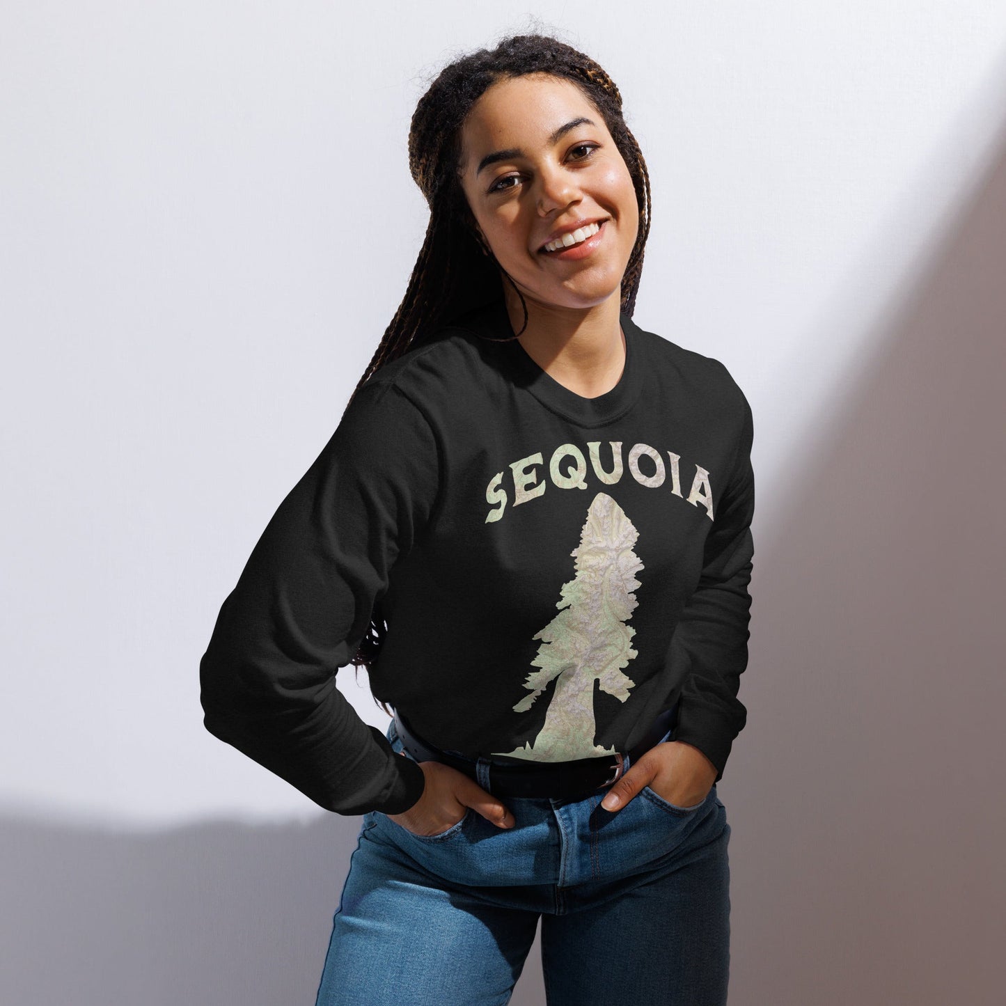 Sequoia Tree Heavyweight Long Sleeve Topo Tee - Parks ApparelLong - sleeve