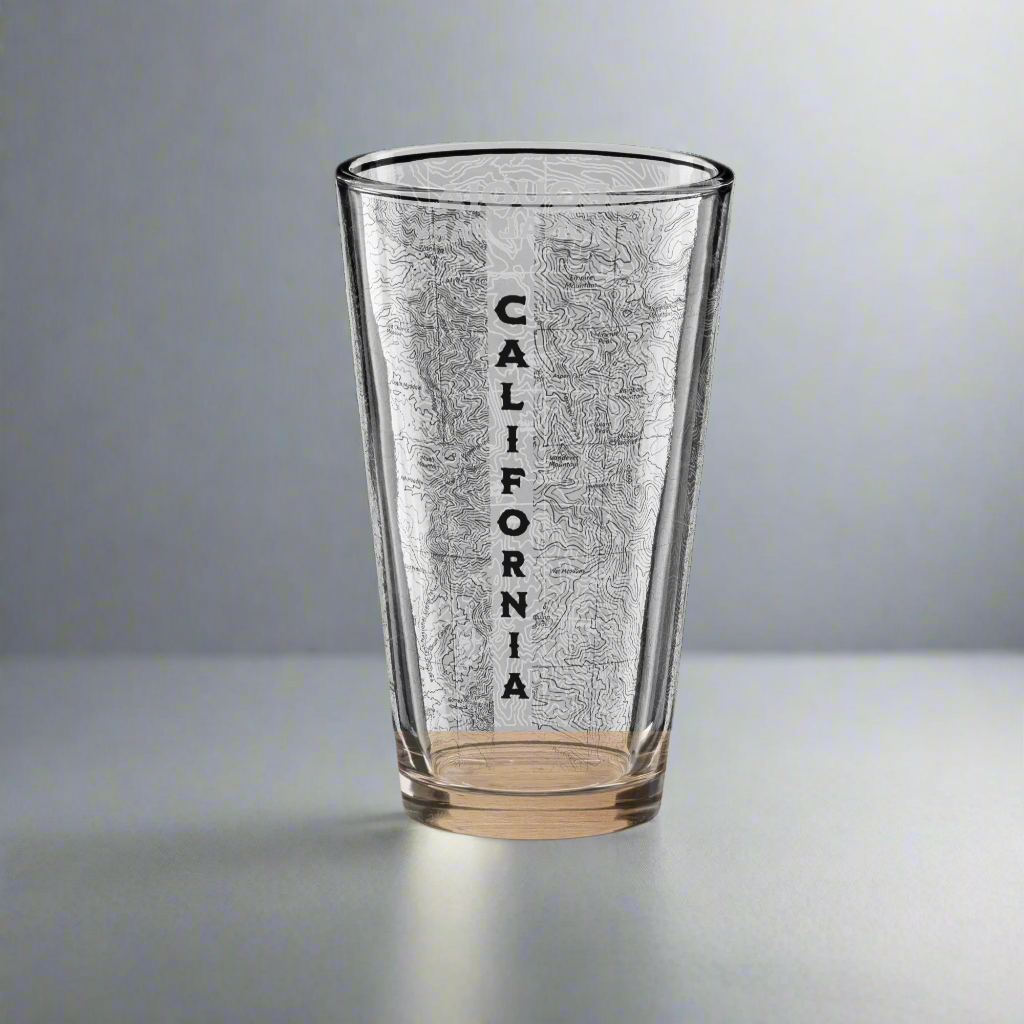 Sequoia National Park Topographic Pint Glass pint glass Park Service Apparel