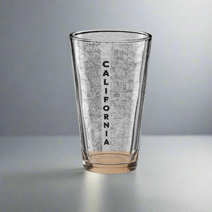 Sequoia National Park Topographic Pint Glass pint glass Park Service Apparel