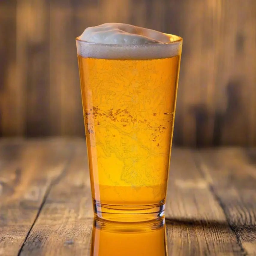 Grand Canyon National Park Topographic Map Pint Glass Drinkware Park Service Apparel