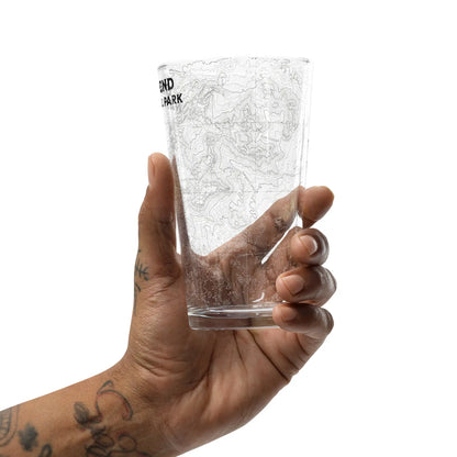Big Bend National Park Topographic Pint Glass Park Service Apparel