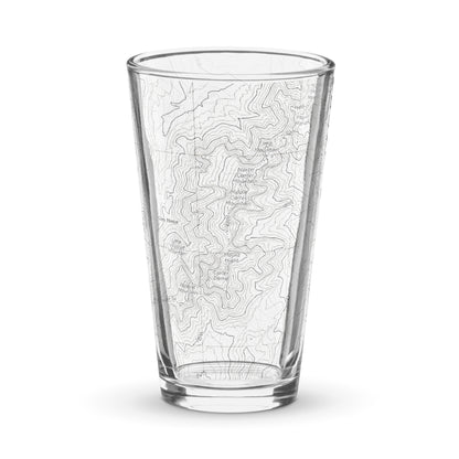 Mount Washington Topographic Pint Glass pint glass Park Service Apparel