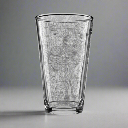 Lassen Volcanic National Park Topographic Pint Glass pint glass Park Service Apparel