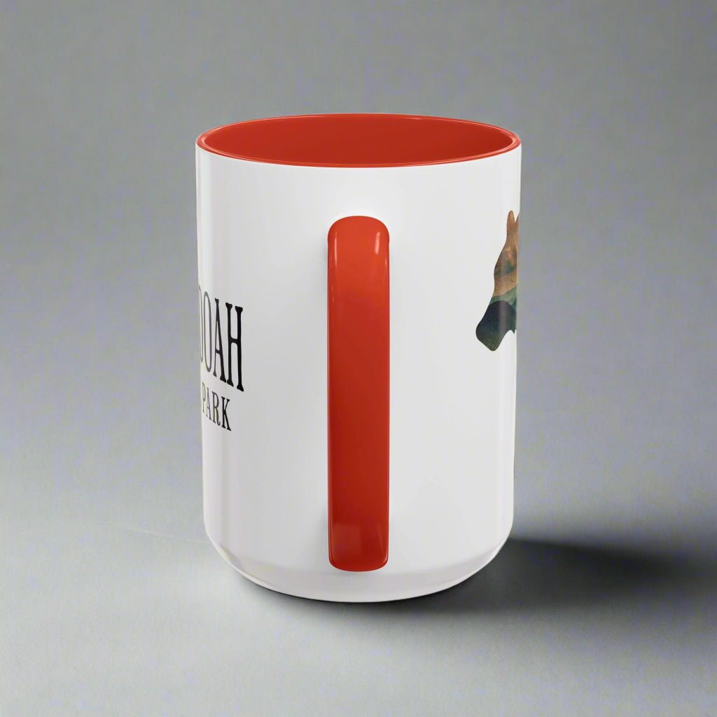 Shenandoah National Park Virginia bear colored coffee mug alternate product view