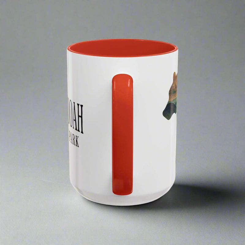Shenandoah National Park Virginia bear colored coffee mug alternate product view