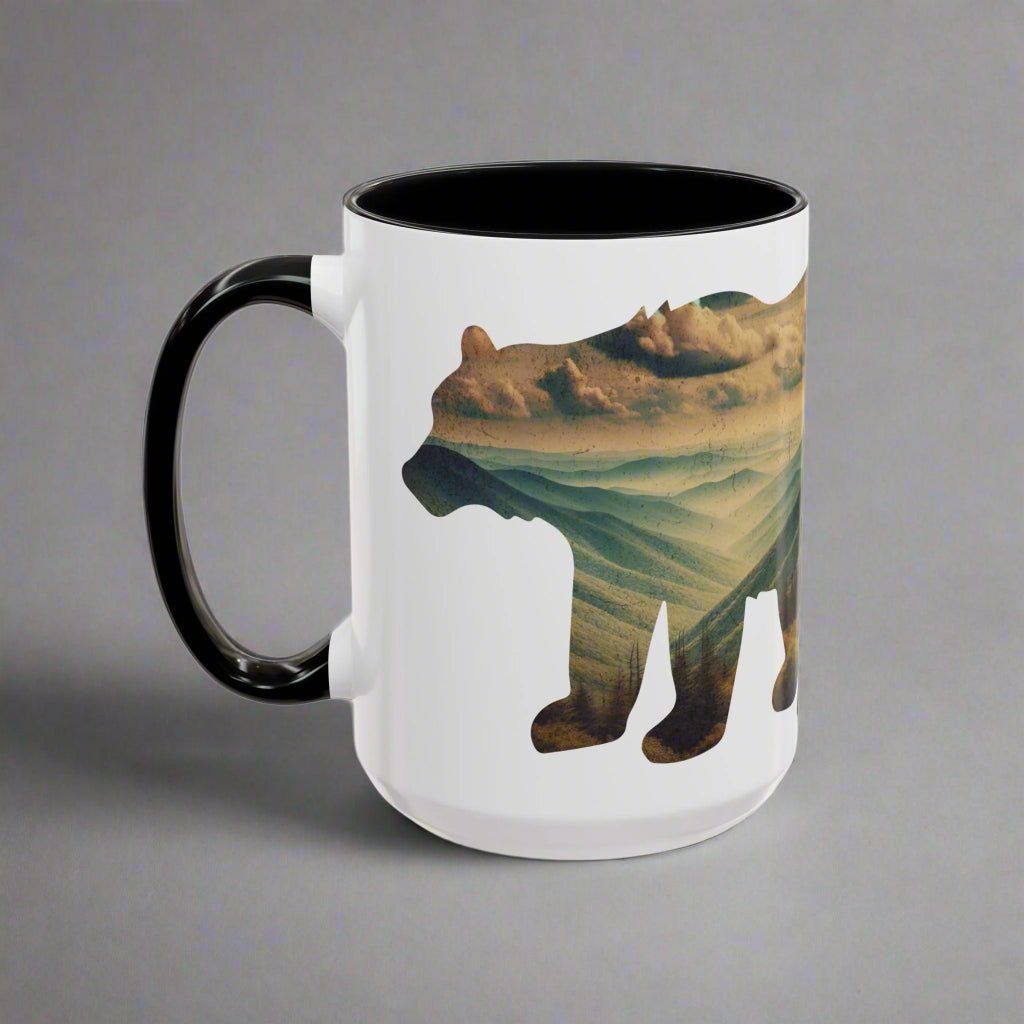 Shenandoah National Park Virginia bear colored coffee mug alternate product view