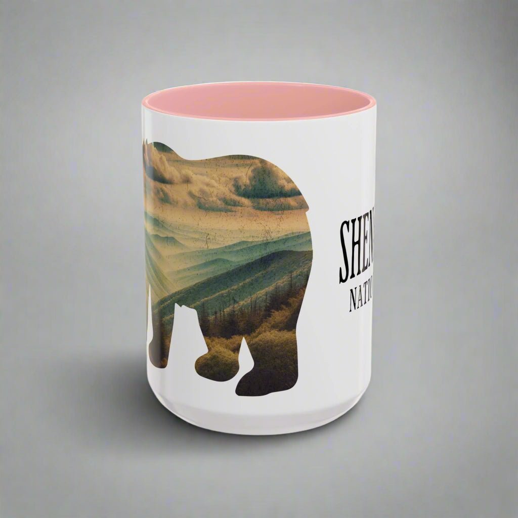Shenandoah National Park Virginia bear colored coffee mug alternate product view