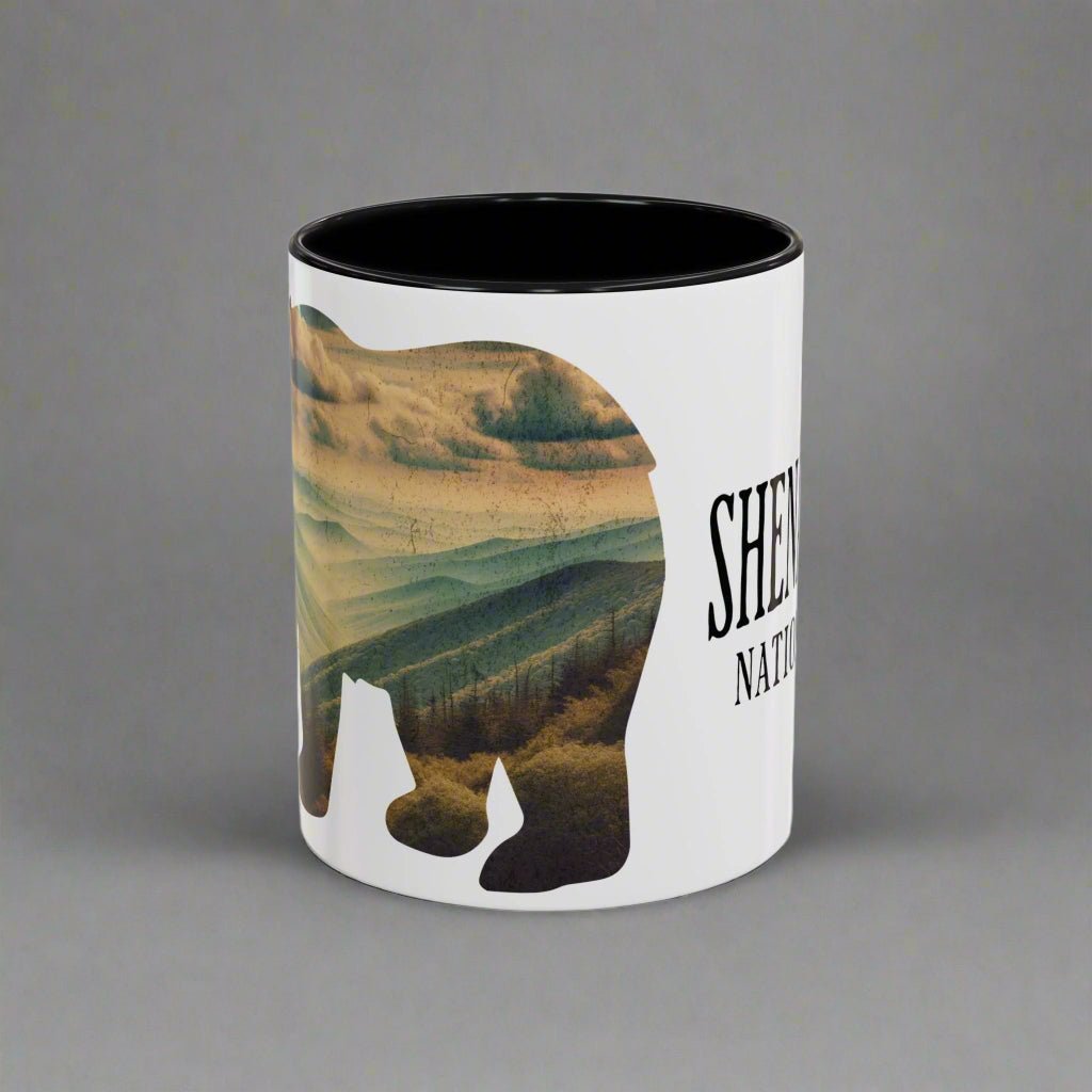 Shenandoah National Park Virginia bear colored coffee mug alternate product view