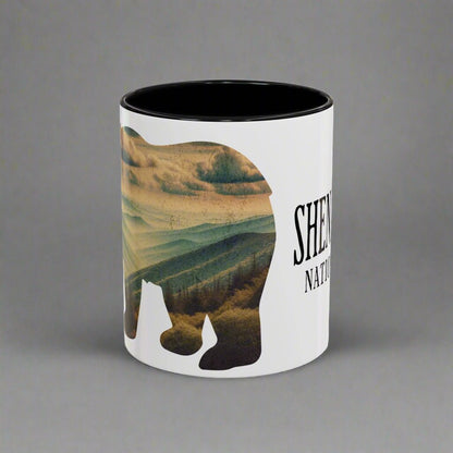 Shenandoah National Park Virginia bear colored coffee mug alternate product view