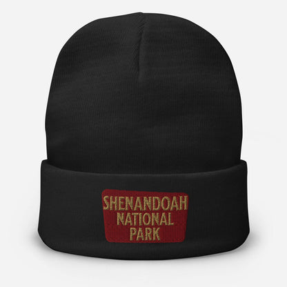 Shenandoah embroidered beanie shown in lifestyle or modeled setting