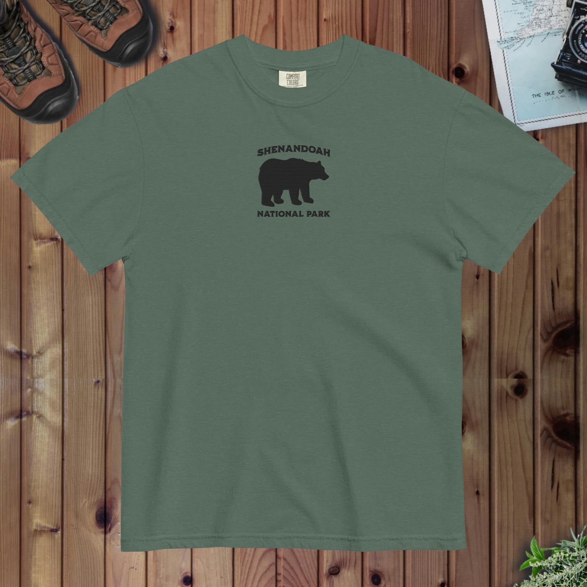 Shenandoah National Park premium embroidered t-shirt detail or alternate product view