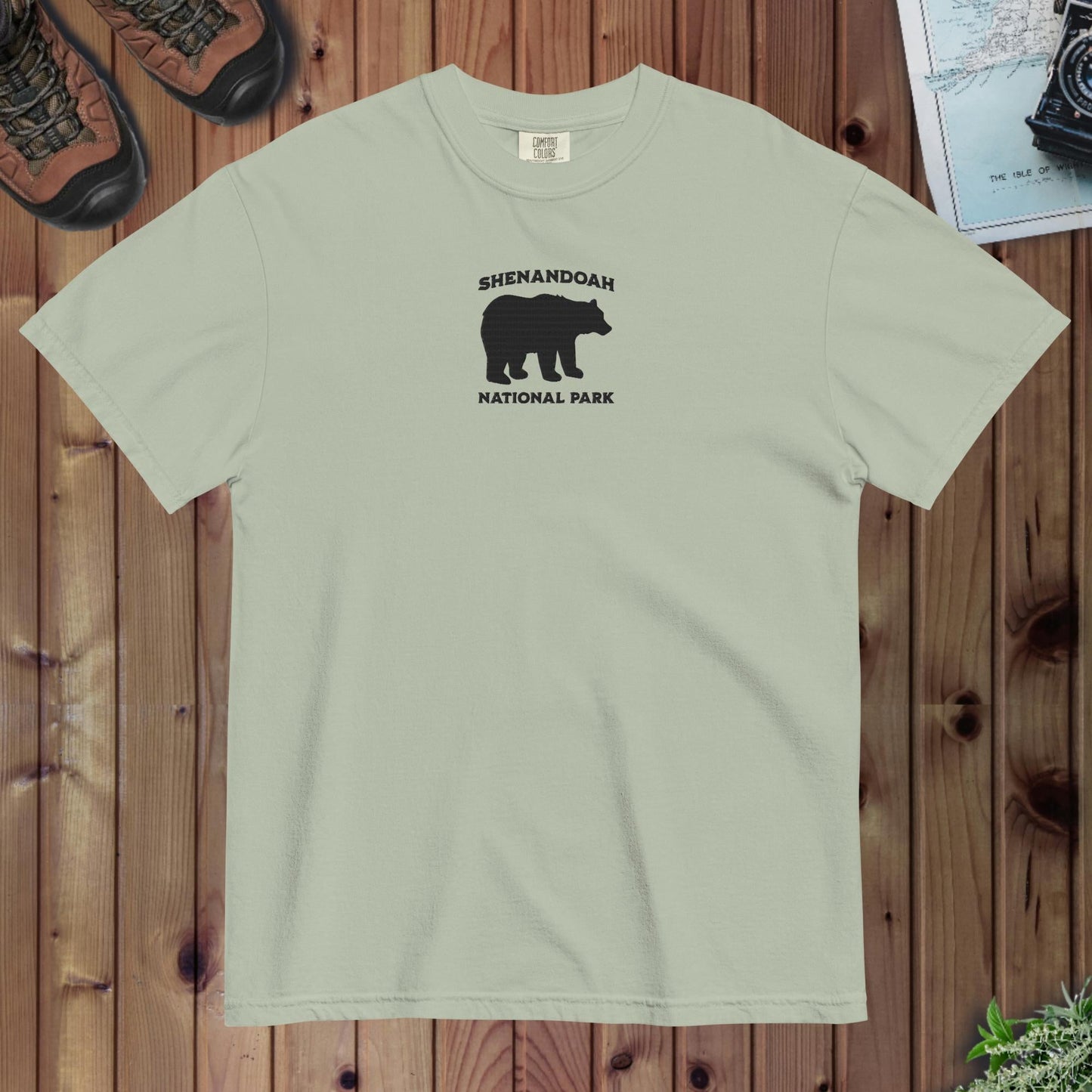 Shenandoah National Park premium embroidered t-shirt alternate apparel color or product angle