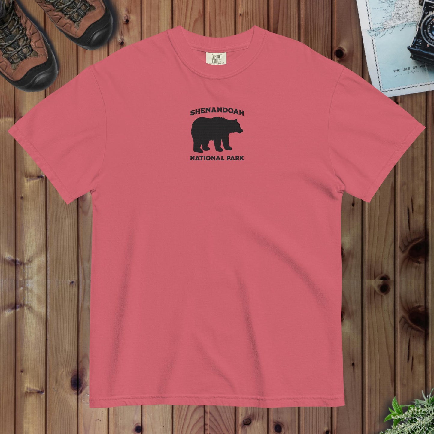 Shenandoah National Park premium embroidered t-shirt alternate apparel color or product angle