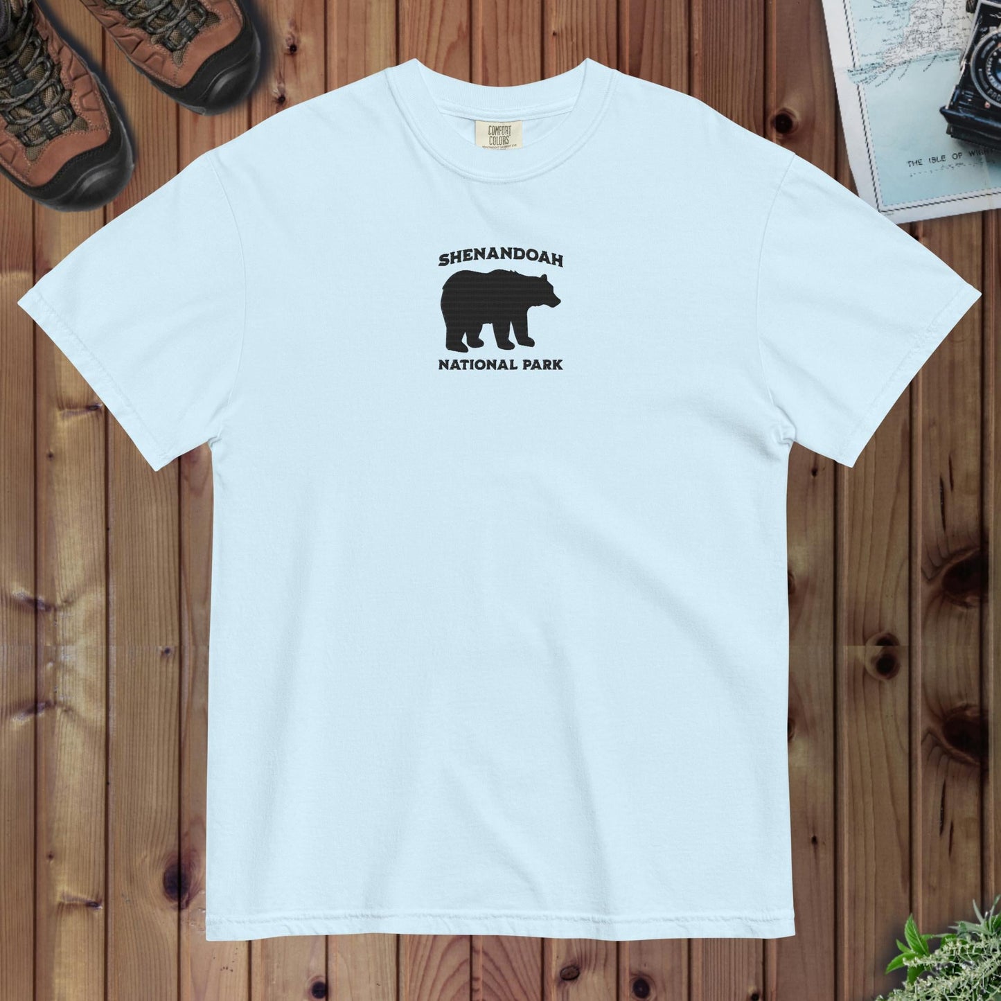 Shenandoah National Park premium embroidered t-shirt alternate apparel color or product angle